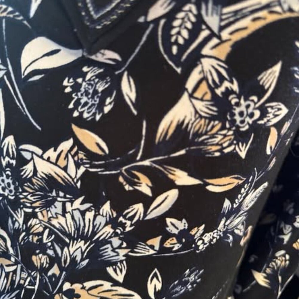 BLACK FLORAL DRESS - Picture 5 of 5